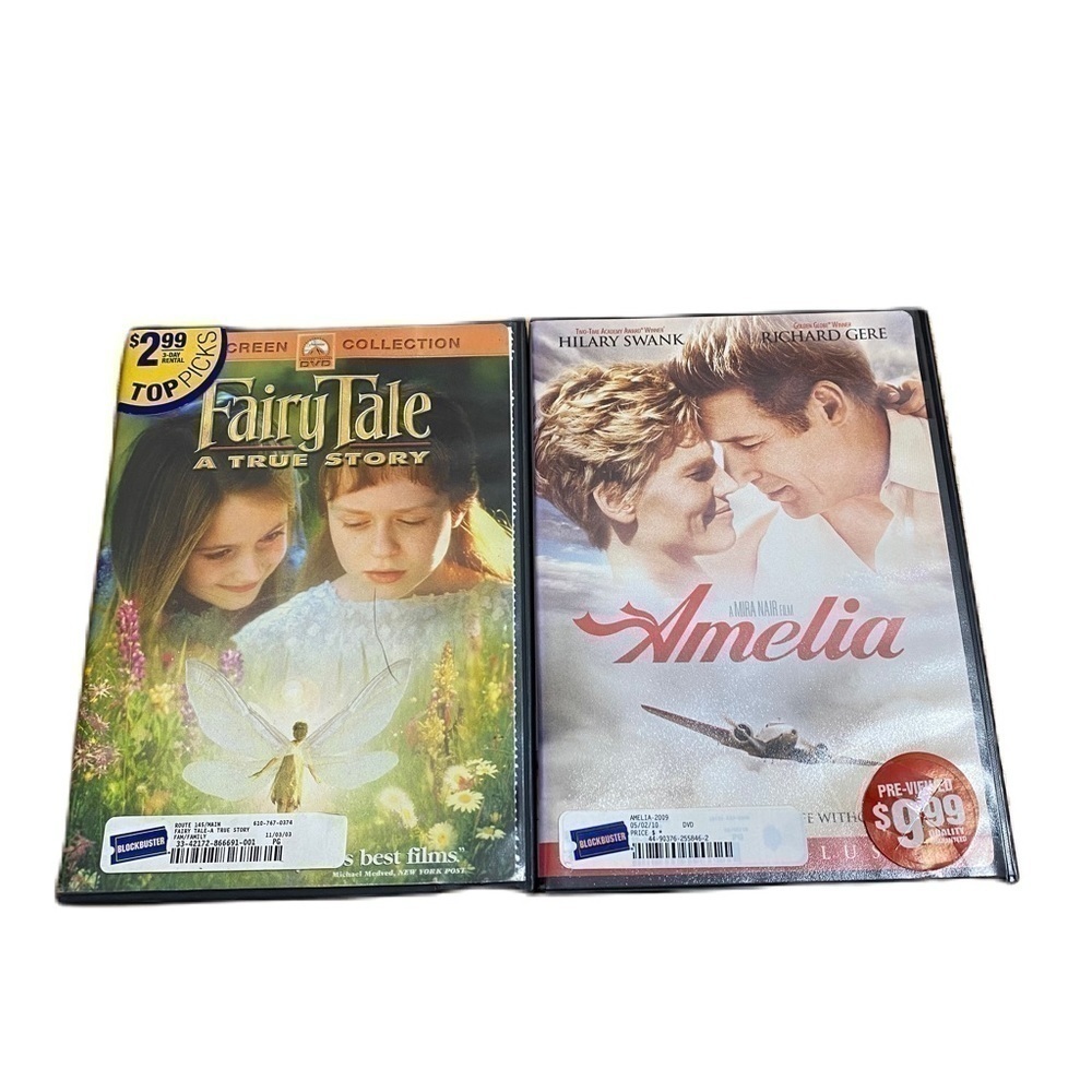 Blockbuster DVD Bundle Fairy Tale A True Story Amelia Nostalgic 90s